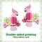 Green Pink Hanging Paper Fans for Tropical Party Decorations Tropical Bird Toucan Leaf Garland Party Kit for Summer Hawaiian Luau Tiki Tropical Jungle Themed Party Decorations